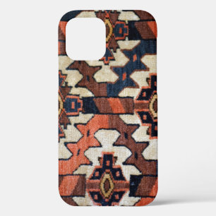 Antiek handgeweven Oosterse tapijtkruisdiamant iPhone 12 Hoesje