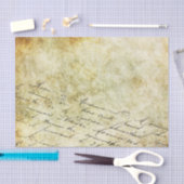 Antiek  handschrift op perkament tissuepapier (Craft)