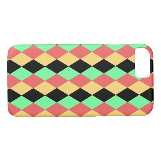 Antiek Harlequin Case-Mate iPhone Case (Achterkant (Horizontaal))