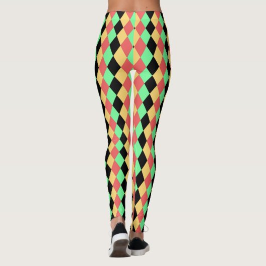 Antiek Harlequin Leggings (Achterkant)