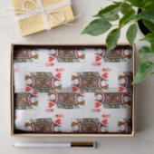 Antiek hartenkoningin tissuepapier (Geschenk)