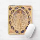 Antiek hemelse zodiakkaart, astrologie muismat (Met muis)