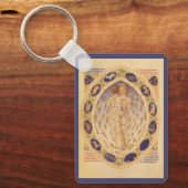 Antiek hemelse zodiakkaart,  astrologie sleutelhanger (Voorkant)