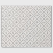 Antiek heraldic Weapon Armor  Patroonwikkel Cadeaupapier (Vlak)