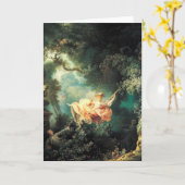 Antiek het schilderen Wenskaarten 46 Kaart (Gele Bloem)