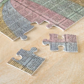 Antiek historisch historisch historisch erfgoed va legpuzzel (Zijkant)