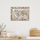 Antiek historisch historisch historisch erfgoed va poster (Keuken)