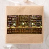 Antiek historische bibliotheek etiket (Insitu)