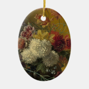 Antiek Hollands Meester Bloemstuk Georgius van Os Keramisch Ornament