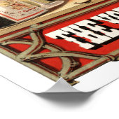 Antiek hond met monocle poster (Hoek)