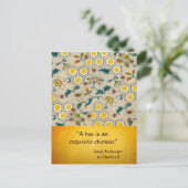 ANTIEK HONEY BEEKEEPER , BEEKEEPEND BRIEFKAART (Staand voorkant)