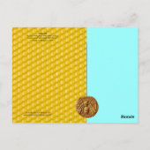 ANTIEK HONINGBIJENHOUDER ,BIJENTEELT BRIEFKAART (Achterkant)
