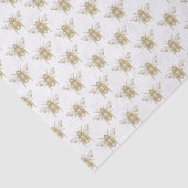 Antiek honingbijenpapier tissuepapier (Detail)