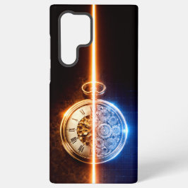 Antiek horloge blauwdruk samsung galaxy hoesje