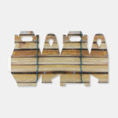 Antiek houten houten houten houten latten bedankdoosjes (Uitgevouwen)