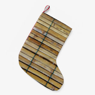 Antiek houten houten houten houten latten kleine kerstsok