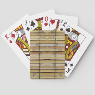 Antiek houten houten houten houten latten pokerkaarten