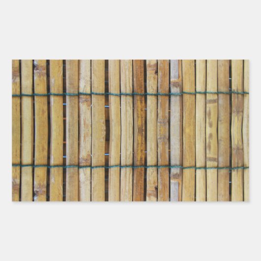Antiek houten houten houten houten latten rechthoekige sticker (Voorkant)