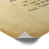 antiek huwelijksakte poster (Hoek)