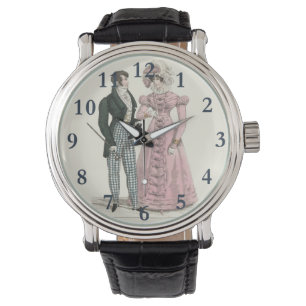 Antiek Huwelijkspaar 1823 Man Vrouw Mode Horloge