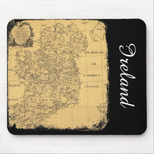 Antiek Ierland Map Mousepad Muismat