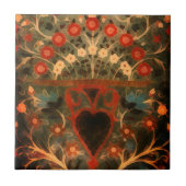 Antiek Indiaas textielontwerp Tegeltje (Voorkant)