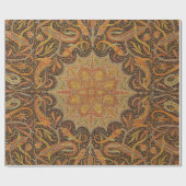 Antiek Indiase Boteh Pattern Cadeaupapier (Vlak)