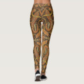 Antiek Indiase Boteh Pattern Leggings (Achterkant)