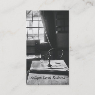Antiek interieur tafelvenster Rustisch Visitekaartje
