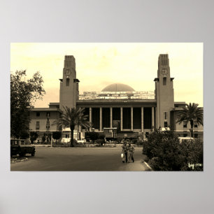 Antiek Irak Bagdad centraal station Poster