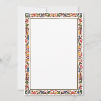 Antiek Italiaanse grens sparen de Sjabloon van de 