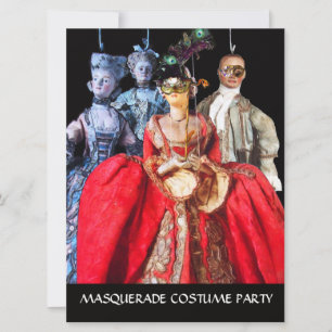 ANTIEK ITALIAANSE PARTIJ VOOR MASQUERADE COSTUME KAART