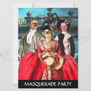 ANTIEK ITALIAANSE PARTIJ VOOR MASQUERADE COSTUME KAART