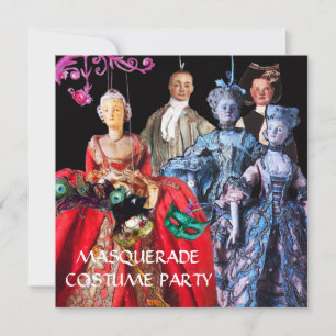 ANTIEK ITALIAANSE PARTIJ VOOR MASQUERADE COSTUME KAART