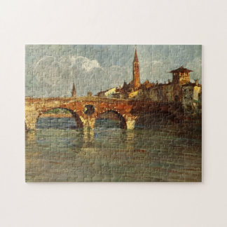 Antiek Italië: Romeinse brug Verona Legpuzzel