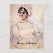 Antiek Jane Austen Portrait Briefkaart (Voorkant)
