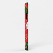 Antiek Japans Brocade Deep Red Case-Mate iPhone Case (Achterkant/rechts)