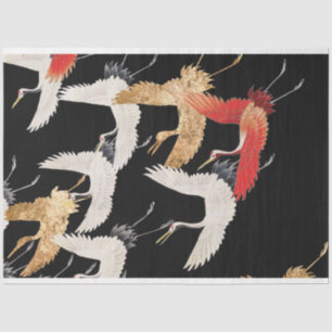 Antiek Japans Vogelkunstwerk Tissuepapier