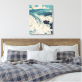 Antiek Japanse Blue Waves Ocean Print (Insitu (Slaapkamer))