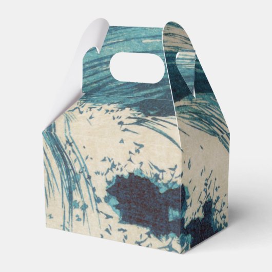 Antiek Japanse Blue Waves Ocean Print Bedankdoosjes (Voorkant Zijde)