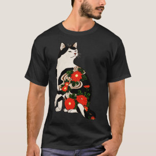 Antiek Japanse Woodblock printplaat met ventilator T-shirt