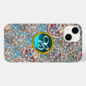 ANTIEK JEWELS, GEMSTONES, PEARLS, ANGELS MONOGRAM Case-Mate iPhone CASE (Achterkant (horizontaal))