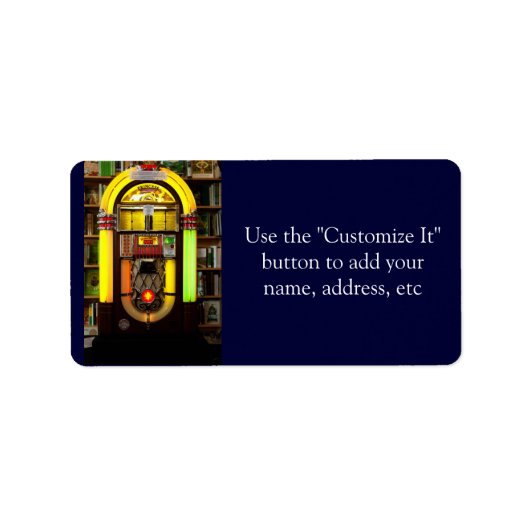 Antiek Jukebox Etiket (Voorkant)