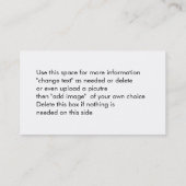 Antiek kaart-aanpassen visitekaartje (Achterkant)