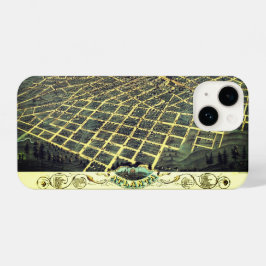 Antiek  Kaart Atlanta Georgia USA 1871 iPhone 14 Hoesje