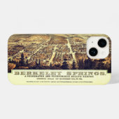 Antiek kaart Berkeley Springs W.Va. 1889 iPhone Hoesje (Achterkant horizontaal)