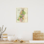 Antiek kaart - Biblical Palestine Poster (Keuken)