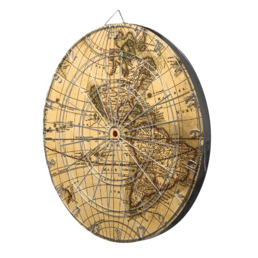 Antiek kaart dartbord (Voorkant Rechts)