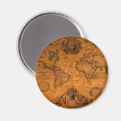 ANTIEK KAART MAGNEET (Voorkant / Achterkant)