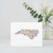 Antiek kaart North Carolina  Afbeelding Map (Staand voorkant)